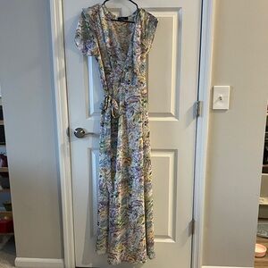 Lulu's Pastel Floral Maxi Dress